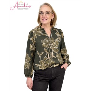 Dreamstar blouse 203 Splendid olijf bloem Dreamstar blouse 203 Splendid olijf bloem